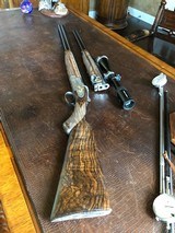 Browning Superposed Sideplate Masterpiece - 28ga Combo with 6.5x55 Extra Set of Barrels - Schmidt & Bender 2.5-10x40 -
FINEST WORK I have Seen! - 4 of 23