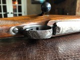 Dumoulin Custom Safari Rifle - .416 Rigby - Engraved by R. Greco - Elephant and Lion - Custom Made in Leige, Belgium - Open Sights 50/100/200 - 4 of 25