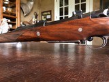 Dumoulin Custom Safari Rifle - .416 Rigby - Engraved by R. Greco - Elephant and Lion - Custom Made in Leige, Belgium - Open Sights 50/100/200 - 10 of 25