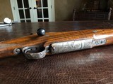Dumoulin Custom Safari Rifle - .416 Rigby - Engraved by R. Greco - Elephant and Lion - Custom Made in Leige, Belgium - Open Sights 50/100/200 - 3 of 25