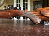 Dumoulin Custom Safari Rifle - .416 Rigby - Engraved by R. Greco - Elephant and Lion - Custom Made in Leige, Belgium - Open Sights 50/100/200 - 9 of 25