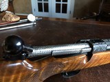 Winchester Model 70 - Pre 1964 - .270 Win. - Stunningly Engraved by A. Griebel - Gorgeous Wood with Ebony Tip - Open Sights - Magnificent Rifle - 19 of 24