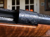 Winchester Model 70 - Pre 1964 - .270 Win. - Stunningly Engraved by A. Griebel - Gorgeous Wood with Ebony Tip - Open Sights - Magnificent Rifle - 11 of 24