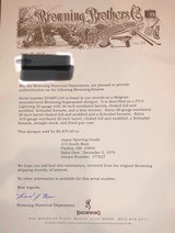 Browning Superposed Superlight Multi-Barrel “P3U” Presentation Grade - 410ga/28ga/20ga - 26.5” Ch: M/F - J. Baerten Signed Both - Letters Perfectly!! - 25 of 25