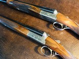 Browning BSS “Bottle” Pair - 12ga and 20ga - Belgium Engraved (Watrin) - 28” and 26” - 99% Condition - #96 of 100 - Rare and Beautiful! - 19 of 25