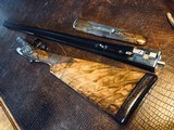 Merkel 280SL - 28ga - 28” - M/F - Custom Leather Pad - Finest Engraver and Engraving of Setters and Bobwhite Quail - Beautlful! - 12 of 25