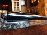 Merkel 280SL - 28ga - 28” - M/F - Custom Leather Pad - Finest Engraver and Engraving of Setters and Bobwhite Quail - Beautlful! - 25 of 25