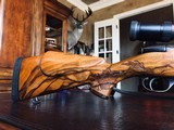 Weatherby Mark V German Custom - .270 Weatherby Magnum - LEFT HANDED - Custom Stock with Maple Leaf Engraving - Gun has Traveled To Africa on Safari - 5 of 21