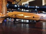 Weatherby Mark V German Custom - .270 Weatherby Magnum - LEFT HANDED - Custom Stock with Maple Leaf Engraving - Gun has Traveled To Africa on Safari - 4 of 21