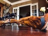 Weatherby Mark V German Custom - .270 Weatherby Magnum - LEFT HANDED - Custom Stock with Maple Leaf Engraving - Gun has Traveled To Africa on Safari - 3 of 21