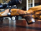 Weatherby Mark V German Custom - .270 Weatherby Magnum - LEFT HANDED - Custom Stock with Maple Leaf Engraving - Gun has Traveled To Africa on Safari - 6 of 21