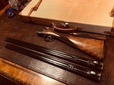 CSMC RBL - 28ga - 28” and 26” two barrel - IC/M and SK/IC - Like New and Flawless - Maker’s Case and Accessories - #4 Wood Upgrade - Self Opener - 11 of 23