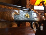 Browning Superposed Superlight 410ga - P1B - Blue with Gold Birds - 3” - 26.5” - Outstanding English Walnut - 99% - 11 of 25