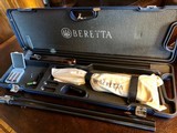 Beretta EELL Diamond Pigeon Gallery Gun - 20ga - 26” and 28” - Mobile and Briley Chokes - Gorgeous Wood - Maker’s Case - 17 of 25