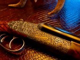 Purdey & Sons 28ga - 28” - ca. 2002 - Small Frame Side By Side Ultra Rounded BAR - DT - 5.6 lbs - Splinter Forend - Cecile Flohimont Engraved - 20 of 25