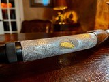 Browning SA22 Belgium Takedown - .22 Long Rifle - Angelo Bee - All Custom - Extra Lusso Grade Deep Relief Engraving - Fine! - 9 of 24
