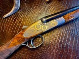 Bertuzzi Sidelock Ejector SLE - 28ga - 28” - IM/F - As New - Checkered Butt - Single Trigger - Heel & Toe Plates - Custom Rose & Scroll - 5 of 25