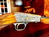 Browning SA Takedown - .22 Short (rare) - Angelo Bee Deep Relief Engraving - Spectacular Rimfire Piece - 6 of 17