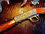 Browning SA Takedown - .22 Short (rare) - Angelo Bee Deep Relief Engraving - Spectacular Rimfire Piece - 2 of 17