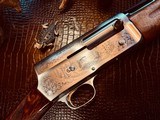 Browning A5 Belgium Made Custom Light - 20ga - ca. 2003 - IC - 27.5” Barrel - Round Knob - Special Order B4 Custom w/French Greyed Engraved Receiver - 7 of 25