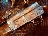 Browning A5 Belgium Made Custom Light - 20ga - ca. 2003 - IC - 27.5” Barrel - Round Knob - Special Order B4 Custom w/French Greyed Engraved Receiver - 1 of 25