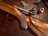 Winchester Model 70 Super Grade African Pre-64 - .458 WIN MAG - Monte Carlo Stock - Early One Cross Bolt Variation - Jewelled Action/Bolt - Clean! - 18 of 20