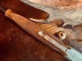 Browning Superposed Superlight Diana - 410ga - 26.5” - ca. 1976 - Original Browning Box - Feathercrotch Walnut - Lewancyk Engraved Signed Twice - 14 of 25