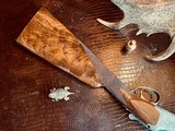 Browning Superposed Superlight Diana - 410ga - 26.5” - ca. 1976 - Original Browning Box - Feathercrotch Walnut - Lewancyk Engraved Signed Twice - 11 of 25