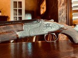 Browning “FN” Belgium Superposed P4 - 28ga - 32” - J.M. Smets Engraved - F/F - Solid Rib - 3-Piece Style Forend - Circassian Walnut - Checkered Butt - 5 of 25
