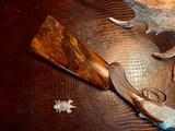 Browning “FN” Belgium Superposed P4 - 28ga - 32” - J.M. Smets Engraved - F/F - Solid Rib - 3-Piece Style Forend - Circassian Walnut - Checkered Butt - 18 of 25