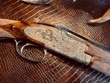 Browning “FN” Belgium Superposed P4 - 28ga - 32” - J.M. Smets Engraved - F/F - Solid Rib - 3-Piece Style Forend - Circassian Walnut - Checkered Butt - 7 of 25