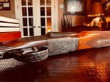 AYA #53 Cyril S. Adams Imported - 12ga - 28” - Sk/Sk - Single Trigger - Beavertail - Maker’s Leather Case & Dust Cover Accessories - High Condition - 18 of 25
