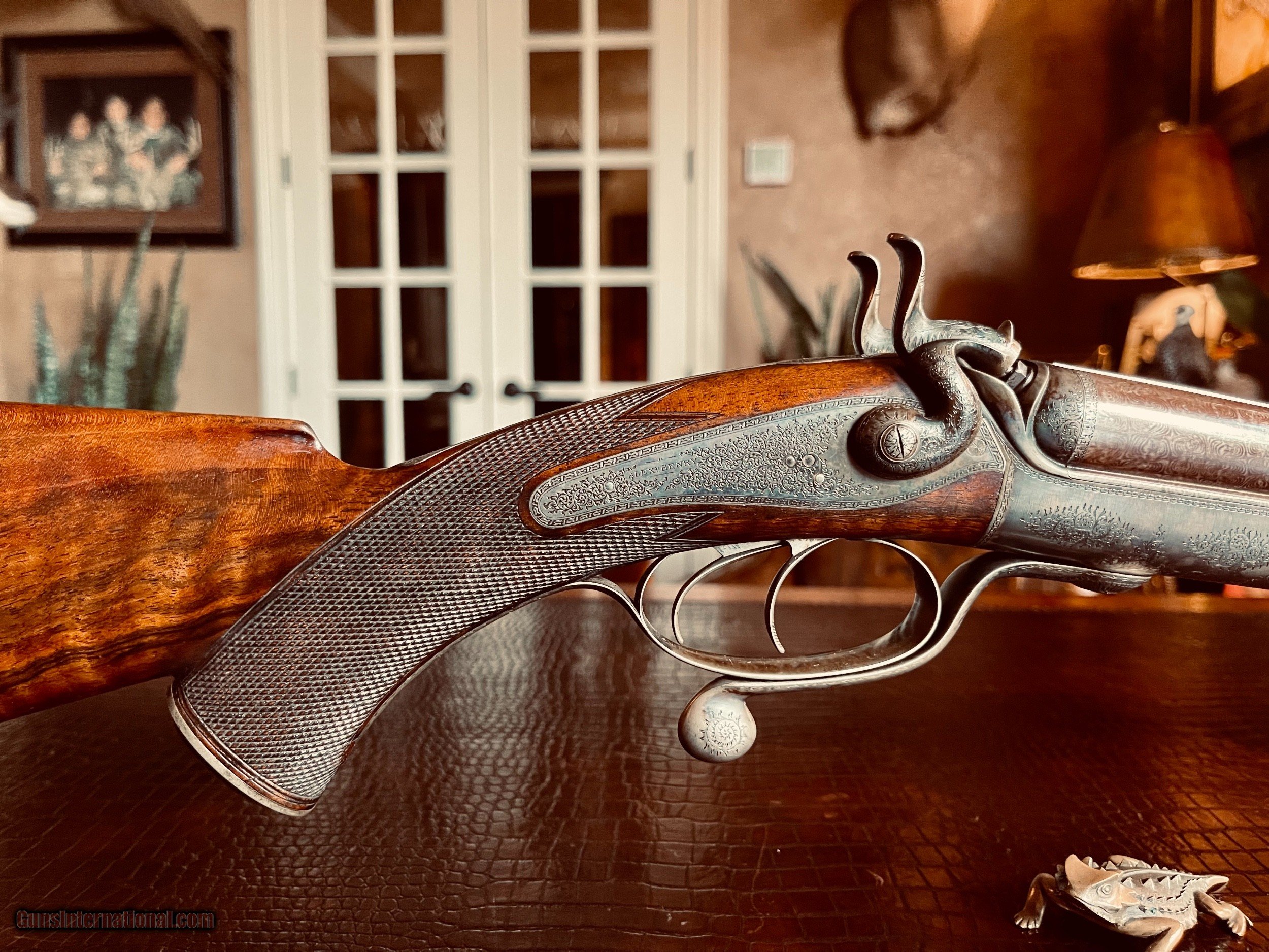 Alexander Henry Double Rifle Express Deluxe Hammer Gun .450 Calibre