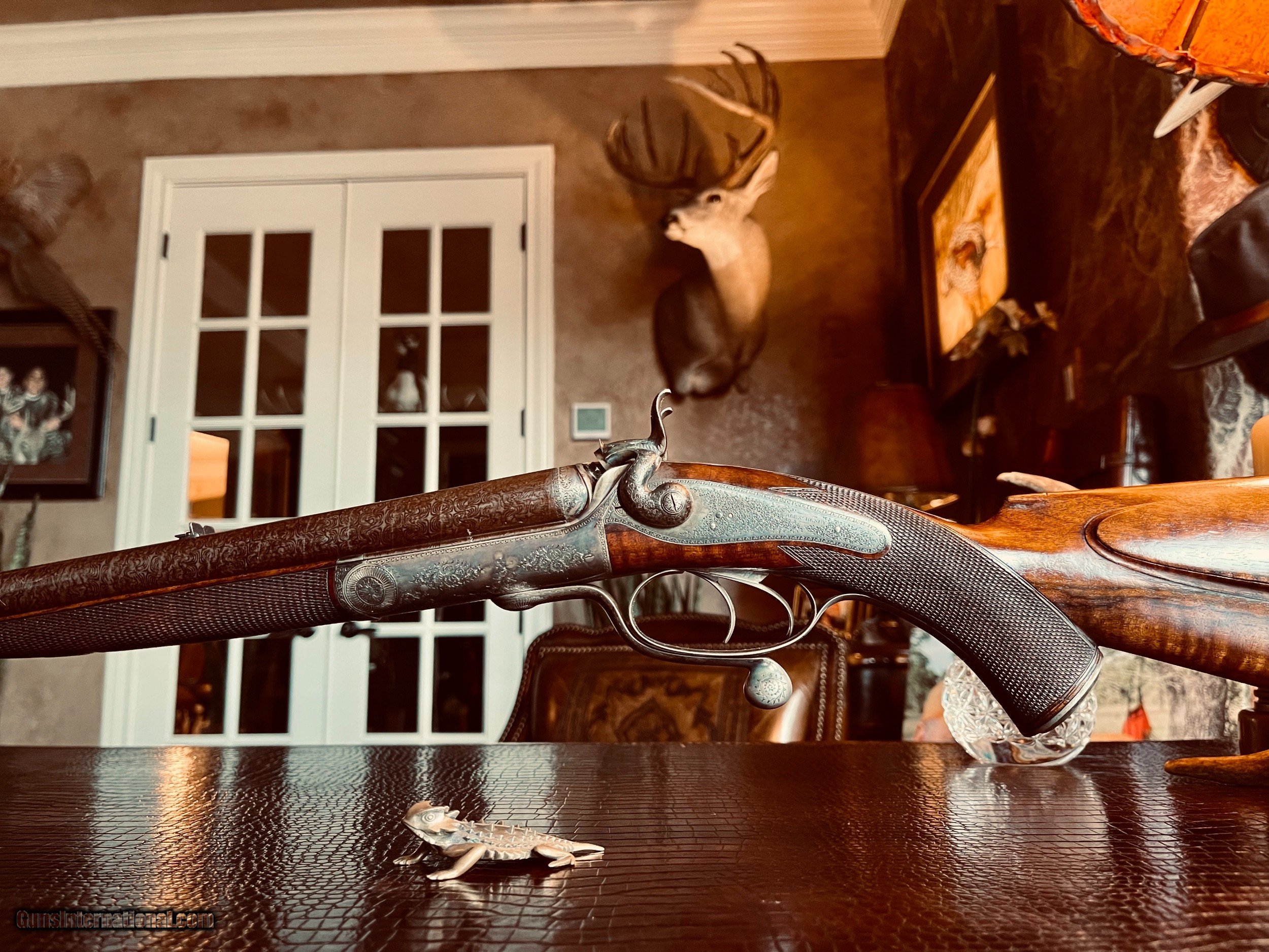 Alexander Henry Double Rifle Express Deluxe Hammer Gun .450 Calibre