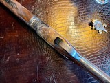 Parker Repro DHE - 28ga - 26” - IC/M - Straight Grip - Tiger Style Walnut - Splinter Forend - Single Trigger - Leather Maker’s Case - 99% - 10 of 20