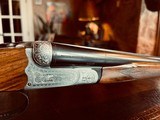Beretta SXS - 28ga - Model 410e BLE Scalloped Baby Frame Hand Engraved Monobloc - 26” - IC/M - Pistol Grip - High Condition - Single Trigger - 10 of 25