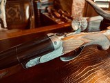 Beretta SXS - 28ga - Model 410e BLE Scalloped Baby Frame Hand Engraved Monobloc - 26” - IC/M - Pistol Grip - High Condition - Single Trigger - 6 of 25