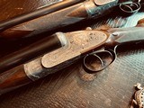 Charles Hellis & Sons London Best Pair - 12ga “Featherweight” - 26” - 2 1/2” Shells - Prewar Sidelock - Nitre Blue/Gem Pins - Maker’s Motor Case - 21 of 24