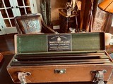Charles Hellis & Sons London Best Pair - 12ga “Featherweight” - 26” - 2 1/2” Shells - Prewar Sidelock - Nitre Blue/Gem Pins - Maker’s Motor Case - 2 of 24