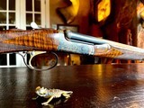 CSMC RBL Reserve 410ga - Baby Frame - AS NEW - Maker’s Case - Rose & Scroll - 28” - 3” Shells - Fine Feathercrotch Black Walnut - 5 of 21