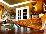 CSMC RBL Reserve 410ga - Baby Frame - AS NEW - Maker’s Case - Rose & Scroll - 28” - 3” Shells - Fine Feathercrotch Black Walnut - 7 of 21
