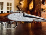 AyA 53e 20ga - Side Lock Ejector Hand Detachable Double Trigger - 27 5/8” Barrels - Gold Plated Internal Parts - Hand Engraved - 8 of 25
