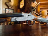 AyA 53e 20ga - Side Lock Ejector Hand Detachable Double Trigger - 27 5/8” Barrels - Gold Plated Internal Parts - Hand Engraved - 6 of 25