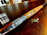 Browning Midas Lightning-Superlight 410ga - 26.5” - M/F - AS NEW - Maker’s Case - Original Glenn Jensen Letter - ca. 1975 - Deprez & Lewancyk Engraved - 15 of 25