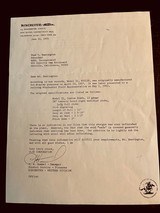 Winchester Model 21 #6 - 12ga - 28” - M/F - Cody Letter PLUS Winchester Letter Corporate Letter - Photo of Order Notes - FINEST History - 6 of 25