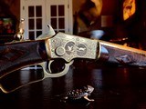 Marlin Model 1897 Lever Action Rifle Serial Number 156565 Scroll and Panel-Scene Engraved by Conrad F. Ulrich Modified Style No. 1 Engraving - 1 of 24
