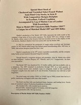 Marlin Model 1897 Lever Action Rifle Serial Number 156565 Scroll and Panel-Scene Engraved by Conrad F. Ulrich Modified Style No. 1 Engraving - 8 of 24