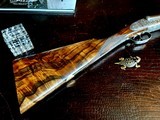 Watson Bros. BEST SLE 28ga - 27” - IC/M - DT - Checkered Butt - Splinter - K.L. Smith Engraved in Magnificent English Custom Scroll - 22 of 25