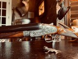 J. Purdey & Sons 12ga - Ken Hunt Engraved Signed Both Sides “Extra Deep-Relief” - 27” 27” Two Barrel - Maker’s Fine Motor Case - 13 of 25
