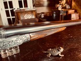 J. Purdey & Sons 12ga - Ken Hunt Engraved Signed Both Sides “Extra Deep-Relief” - 27” 27” Two Barrel - Maker’s Fine Motor Case - 17 of 25